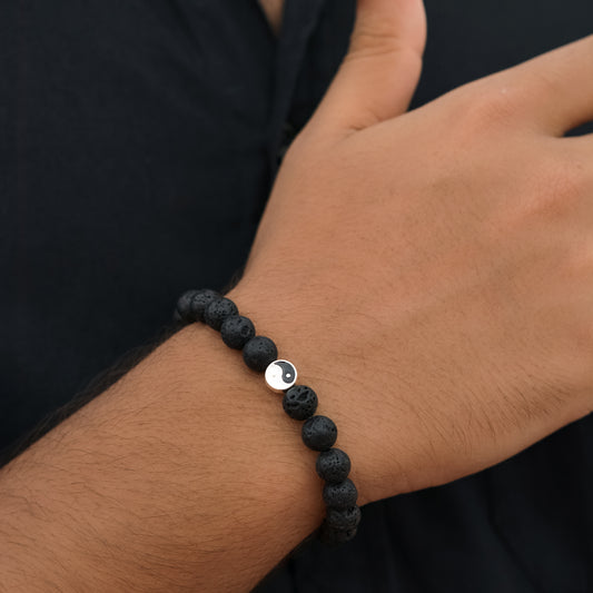 Black Volcano Beads Bracelet