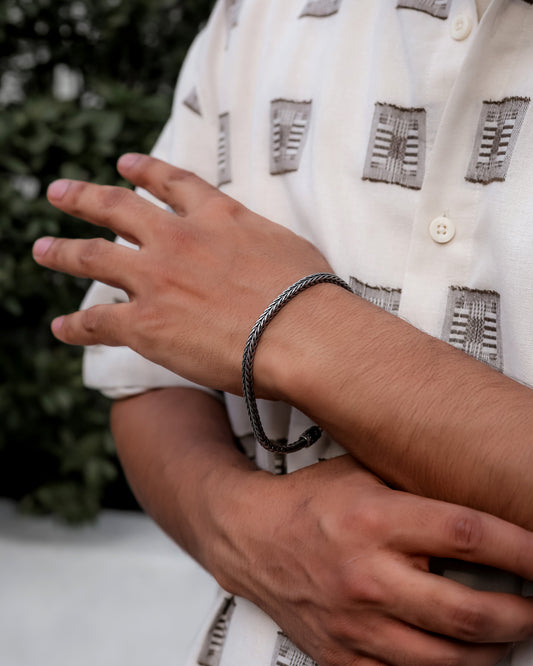 Steel Weave Bracelet