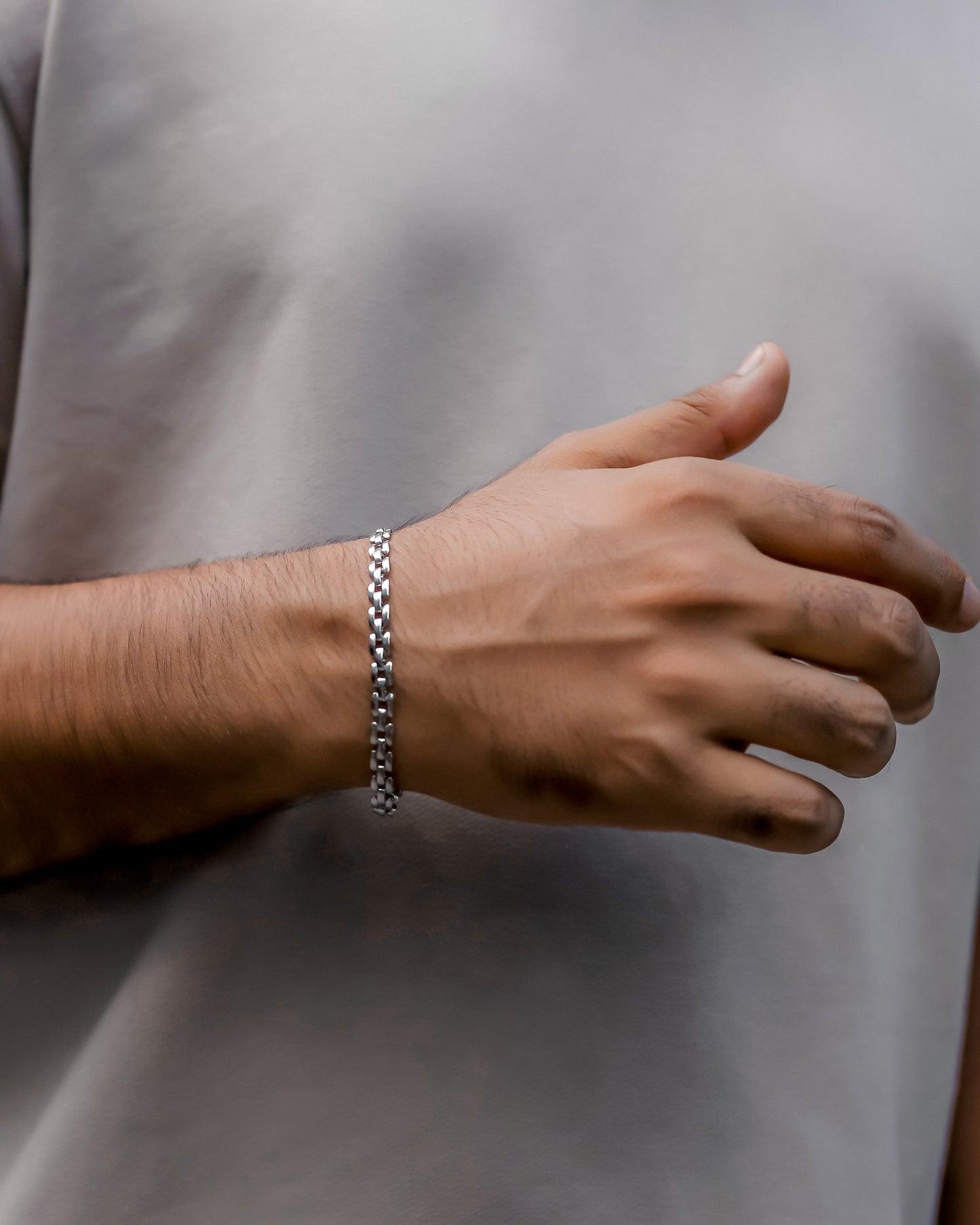 Urban Edge Box Link Bracelet