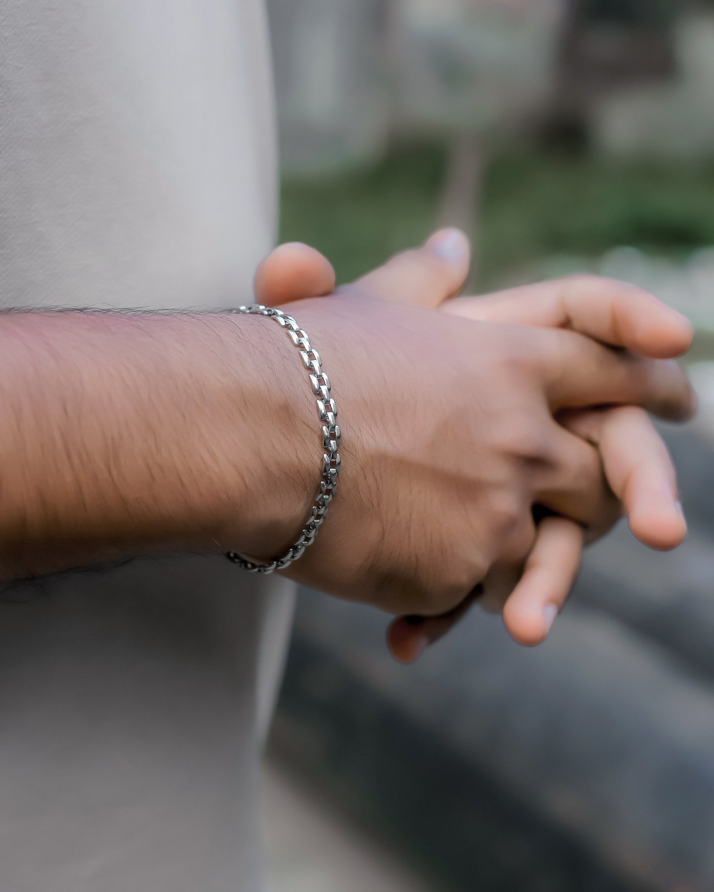 Urban Edge Box Link Bracelet
